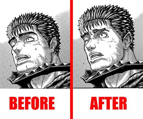 Made some changes to Gut's face. Opinions? : r/Berserk