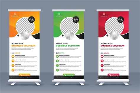 Creative Corporate Business Roll up banner template design or company ...