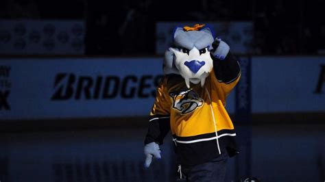 Gnash, the Nashville Predators mascot, is taking no prisoners on ...