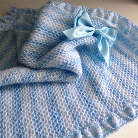 SALE Little Boy Blue baby blanket knitting pattern