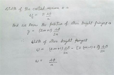 visible light - Single slit diffraction and fringe width - Physics Stack Exchange