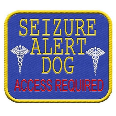 Seizure Alert Dog Patch for Service Dog Vest or Harness - Walmart.com ...