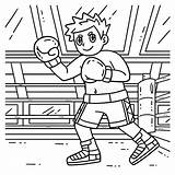 Boxing Coloring Page Stock Illustrations – 113  sketch template