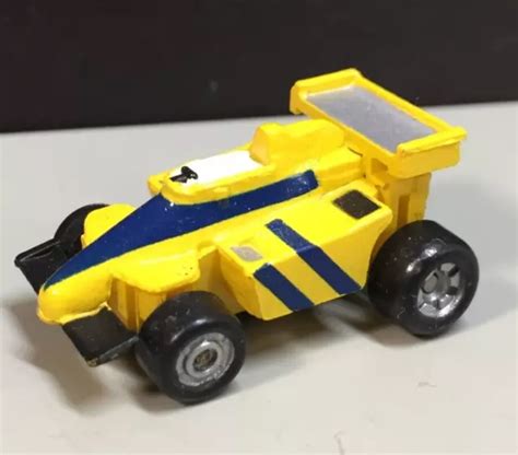 VINTAGE 1988 MINI Funrise Formula 1 Race Car Yellow Blue Stripes $8.50 ...