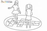 Hopscotch Coloring Pages sketch template