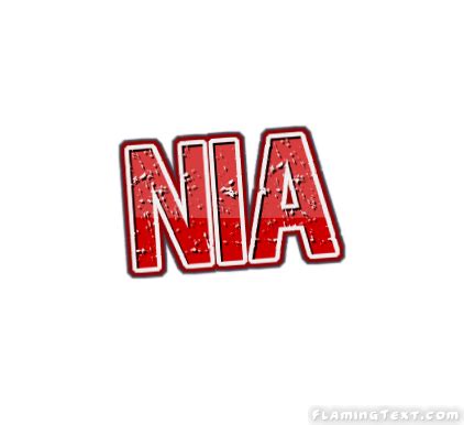 Nia Logo | Free Name Design Tool from Flaming Text