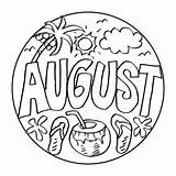 August Coloring Pages To Print  Free Printable sketch template