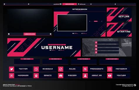 Twitch Overlay Custom Design – AB Graphics | Twitch streaming setup ...