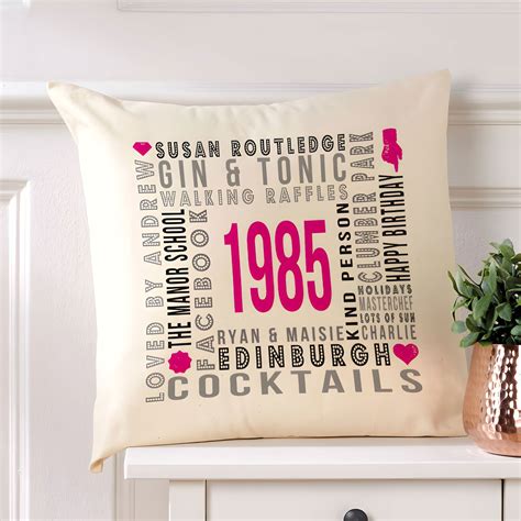 Personalised Cushions With Your Text | High Quality 100% Cotton