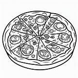 Pizza Printable coloring Page  Download Print Or Color Online For Free sketch template