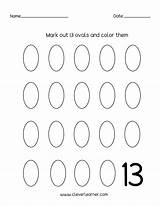 Number 13 writing Counting And Identification Printable Worksheets For  sketch template