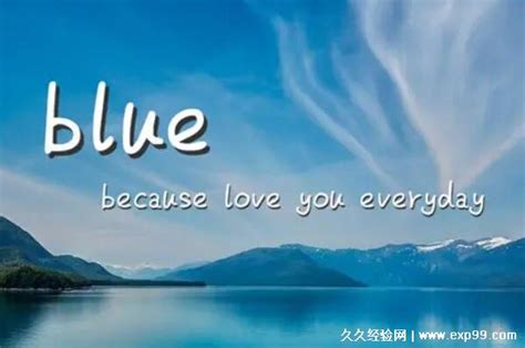 情侣备注blue是什么意思，表达喜欢(because love you everyday) — 久久经验网