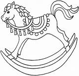 Rocking Horse Toy Coloring Page  Free Printable Pages For Kids sketch template