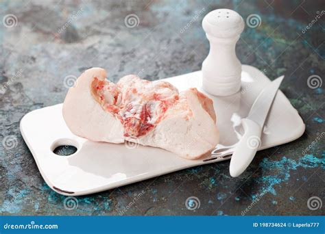 Raw Lamb Tail Fat on a Cutting Board Stock Photo - Image of kurdyuk, ceramic: 198734624