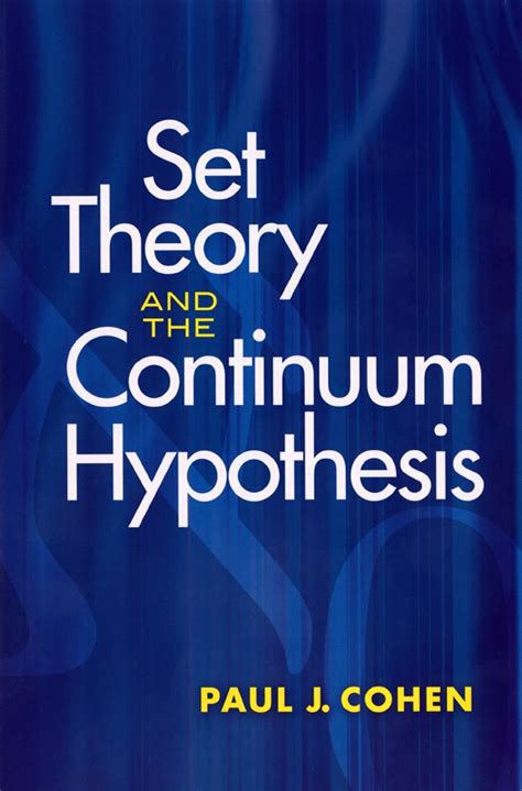 Set Theory and the Continuum Hypothesis | Mathematics, Math books, Hypothesis