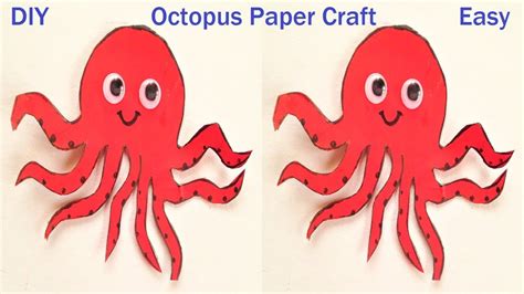 Octopus paper craft making ideas | paper craft ideas | howtofunda - YouTube