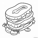 Peanut Butter And Jelly Sandwich Coloring Page 45953 36338 sketch template