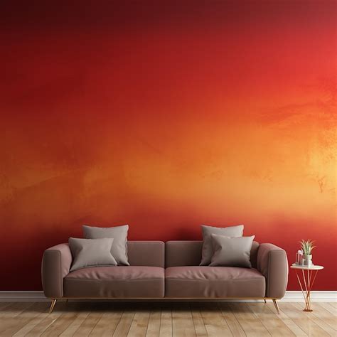 Premium Photo | SOFA WITH DARK red AND GOLD GRADIENT BACKGROUND