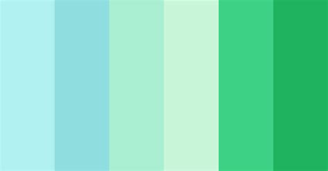 Pale Mint, Blue & Green Color Scheme » Blue » SchemeColor.com