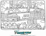 Coloring Pages Of Towns sketch template