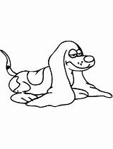 Basset Hound With Big Ears coloring Page sketch template