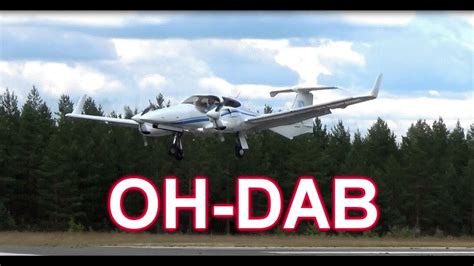 Airplane lands OH-DAB Jämi Fly in 2014 Airshow - YouTube