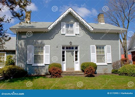 Old grey house stock image. Image of green, american, luxury - 5172995