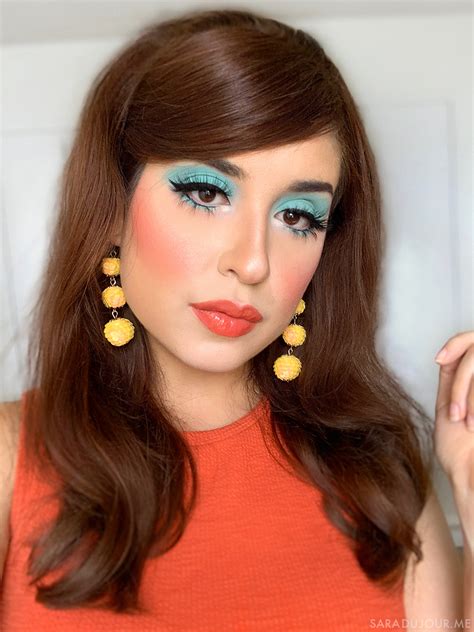 1960s Inspired Turquoise Eye Makeup • Sara du Jour