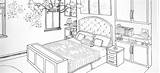 Bedroom Coloring Pages Printable sketch template