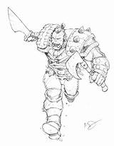 Orc Coloring Pages sketch template