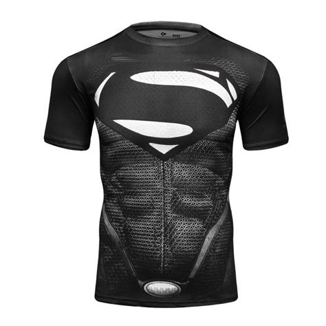 Red Plume Mens Compression Sports Shirt Black Spider Long Sleeve Tee Men Exercise & Fitness ...
