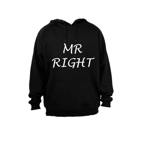 Mr Right - Adults - Hoodie - Black | Shop Today. Get it Tomorrow! | takealot.com