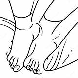 Realistic Feet Coloring Page 37973 30014 sketch template