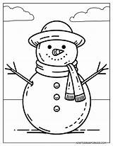 Snowman Coloring Pages  Free Printables sketch template