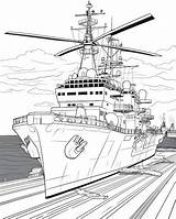Aircraft Carrier Coloring Pages Sketch Page sketch template