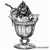 Ice Cream Sundae Coloring Pages  Free & Printable sketch template