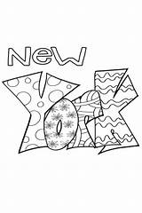 New York Coloring Pages sketch template