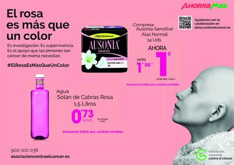 Ahorramas colabora con la Asociación Española Contra el Cáncer en su campaña 'El rosa es más que ...