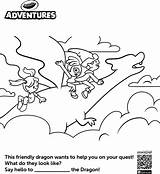 Crayola Adventures Friendly Dragon Coloring  crayolacom sketch template