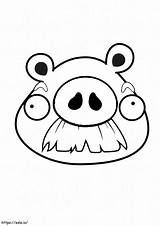 Angry Birds Pig Foreman coloring Page sketch template