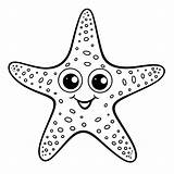 Premium Vector  Starfish coloring Pages Animals sketch template