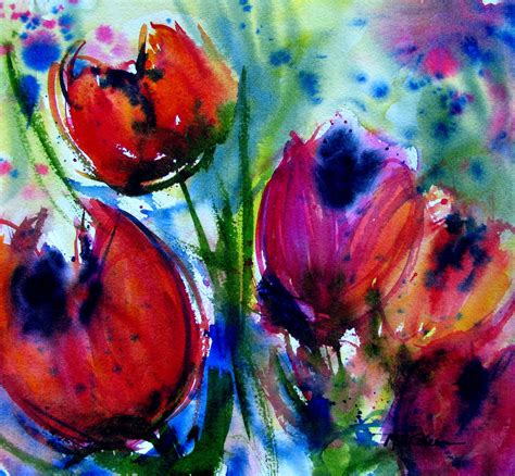 Marti Green Artist: Wet-into-Wet Watercolor Painting