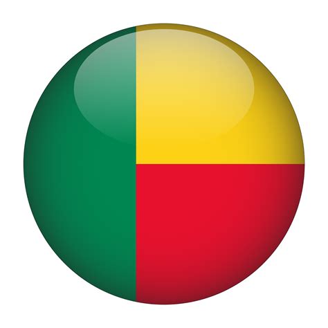 Benin 3D Rounded Flag with no Background 15272123 PNG