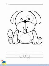 Dog Coloring Worksheet – The Learning Site sketch template