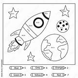 Educational Coloring Page For Kids Paint Color By Subtraction And  sketch template