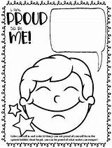 I Am Proud Of Me coloring Worksheets By SELTEACHER  TPT sketch template