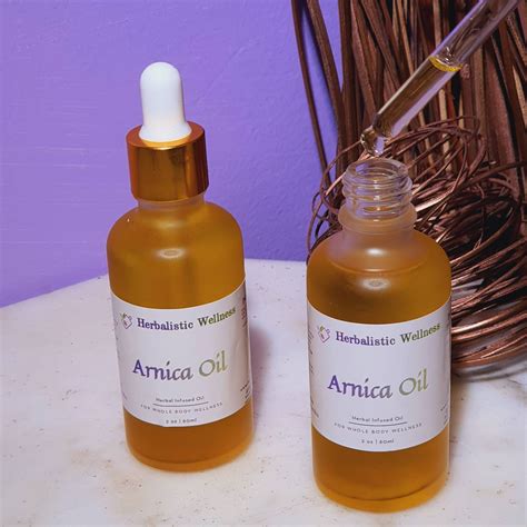 Arnica Oil Muscle Inflammation Pain Carpal Tunnel Oil Skin | Etsy