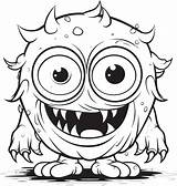 Creepy Capers Coloring Pages Showcasing Quirky And Cute Monsters Wicked  sketch template