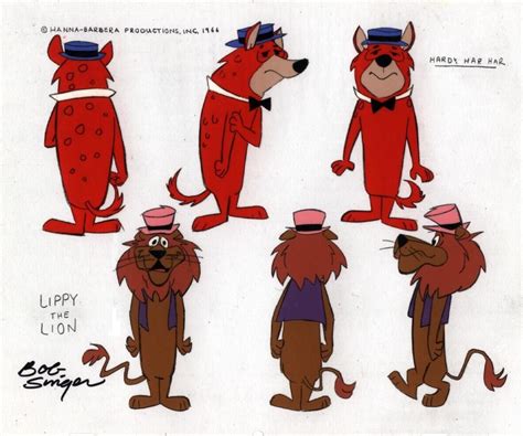 Hardy Har Har and Lippy the Lion Model Cel | Classic cartoon characters ...