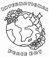 International Peace Day coloring page  Download Print Or Color Online sketch template